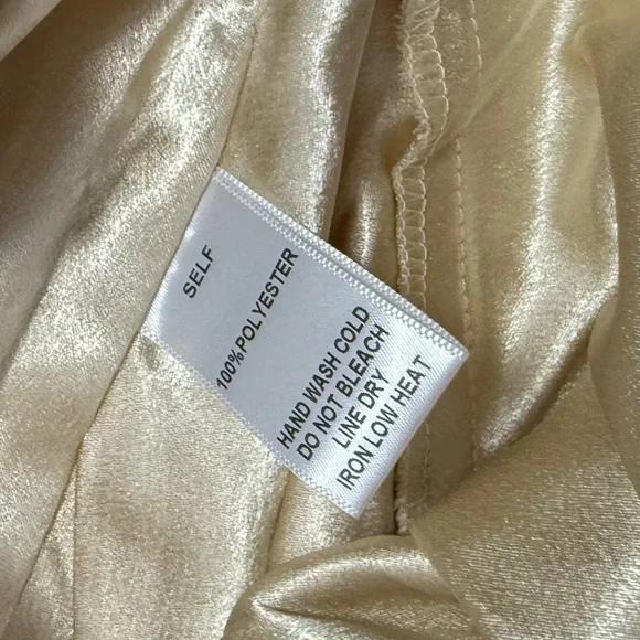 Fashion Nova l NWT Sierra High Slit Maxi Dress - Champagne 1X - Picture 10 of 11